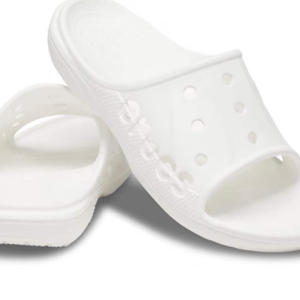 NWT Crocs baya slide woman , color white available in size 8 and 9